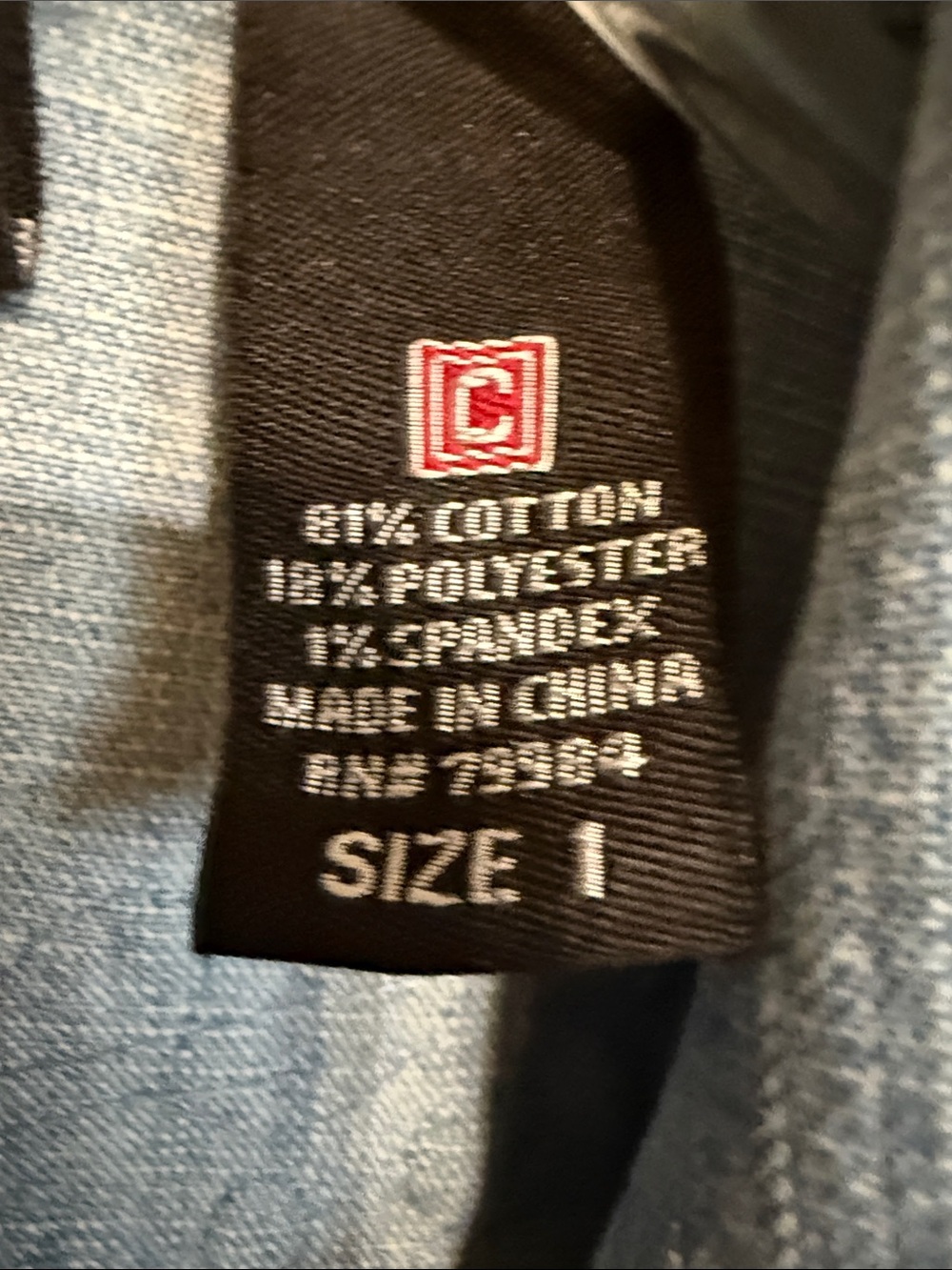 Chico's Light Blue Embroidered Denim Jacket - Picture 9 of 10